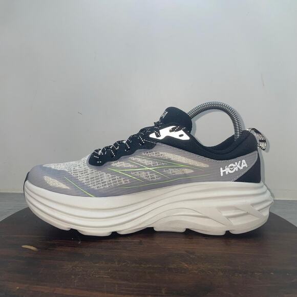 Hoka One Bondi 8 TS Caged Size Men’s 7 White Tart Apple Running Shoes 1155391 main image 8